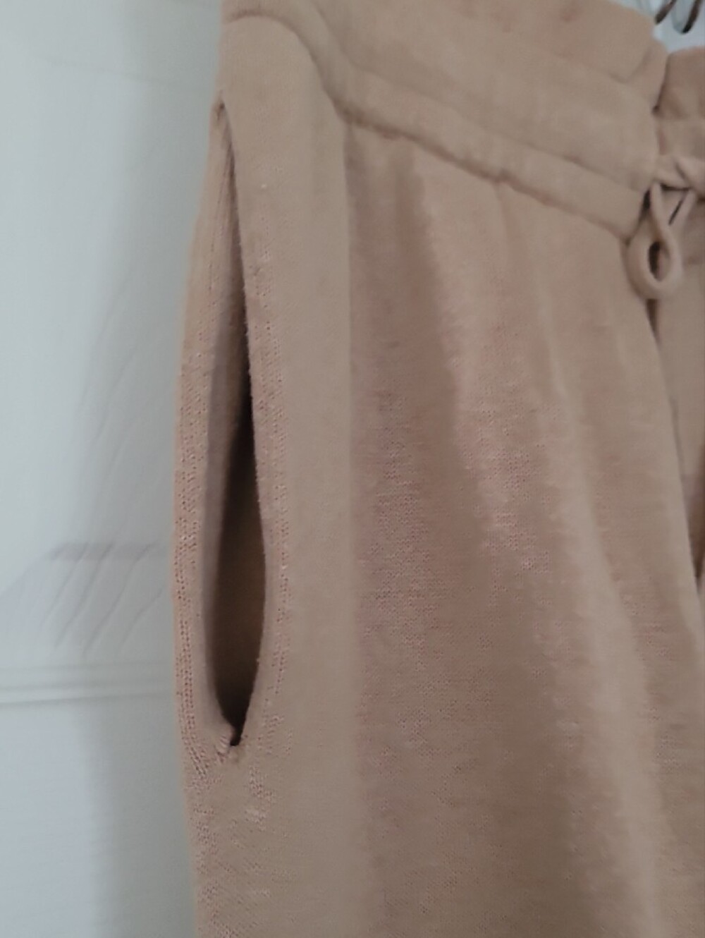 Lunya Wide-Leg Drawstring Lounge Pants - Tan - Picture 4 of 5
